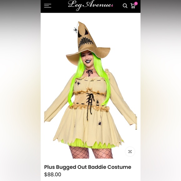 Leg Avenue Bugged Out Baddie Costume - Picture 2 of 2